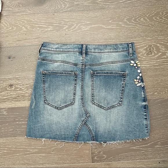 Denim Skirt with Jewel Detailing - Picture 2 of 2